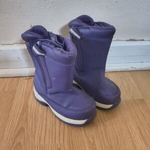Lands' end purple toddler snow boots